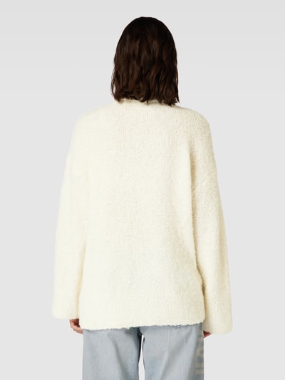 Pieces Oversized gebreide pullover met wol, model 'NATHERINE' Offwhite gemêleerd - 5