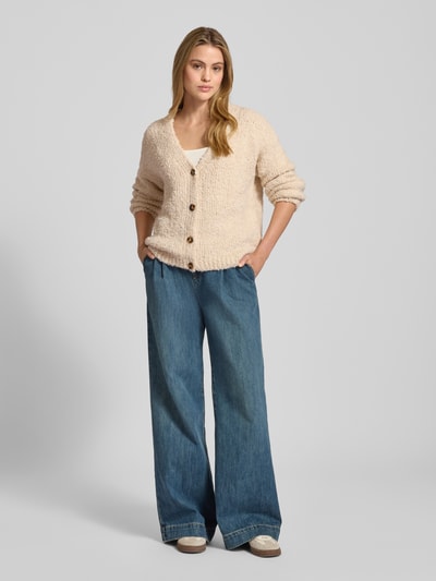 ZABAIONE Gebreide cardigan met structuurmotief Beige - 1