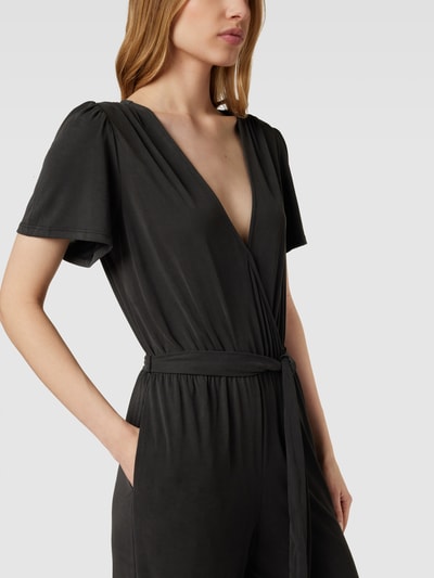 Frogbox Jumpsuit im Wickel-Design Black 3