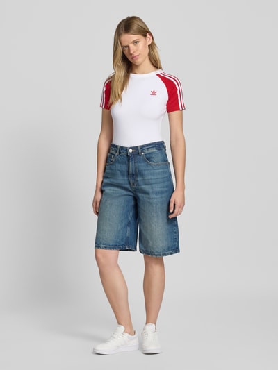 adidas Originals T-shirt met labelstitching Wit - 1