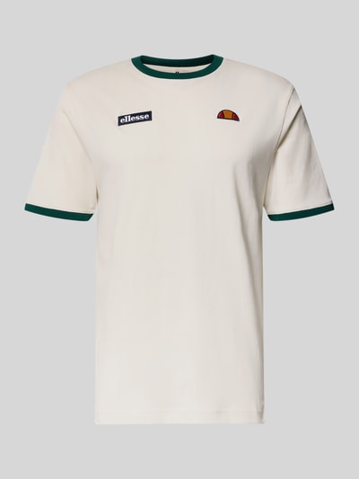 Produktfoto, męski t-shirt z bawełny, krój regular fit, okrągły dekolt, wyhaftowane logo, styl retro, ellesse, model 'RINGETTO', długość tyłu w rozmiarze m 70 cm