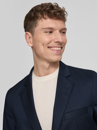 HUGO Regular Fit Sakko aus Baumwoll-Mix Modell 'HANFRED' Marine 3
