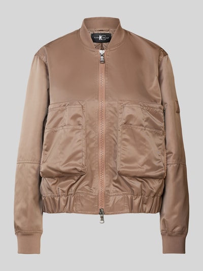 Luisa Cerano Jacke mit aufgesetzten Taschen Mud 1