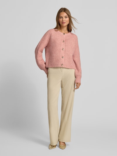 Christian Berg Woman Selection Regular fit jack met ronde hals Mauve gemêleerd - 1