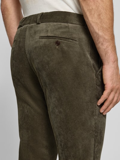 Carl Gross Cordhose mit französischen Eingrifftaschen Modell 'Tomte' Gruen 3