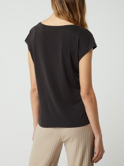 VERO MODA Bluzka z mieszanki modalu model ‘Filli’ Czarny 5