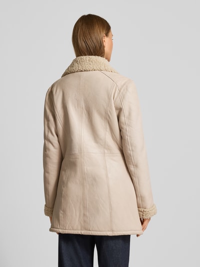 Cabrini Lederjacke aus Lammnappa Offwhite 5