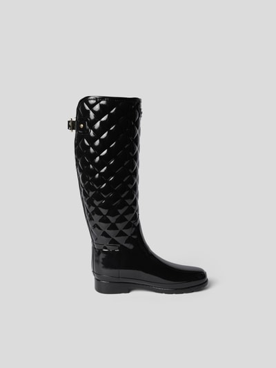 Hunter Gummistiefel in Stepp-Optik Schwarz 4