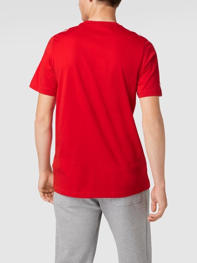 ADIDAS SPORTSWEAR T-Shirt mit labeltypischen Streifen Modell 'SCARLE ECARLA' Rot 5