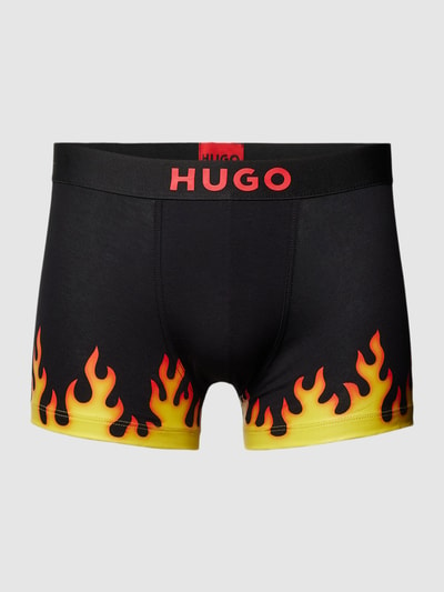 HUGO Boxershort met motiefprint, model 'INDIVIDUAL' Zwart - 1