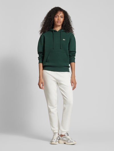 Lacoste Sport Bluza z kapturem z naszywką z logo Ciemnozielony 1