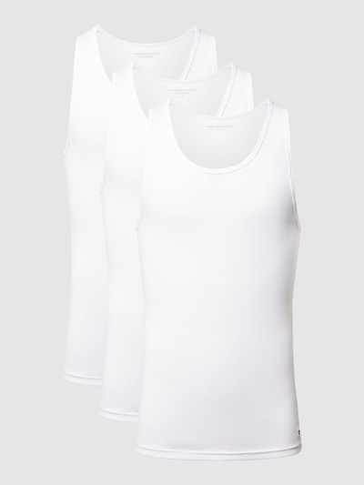 Tommy Hilfiger Tanktop met labeldetail in een set van 3 stuks Wit - 1