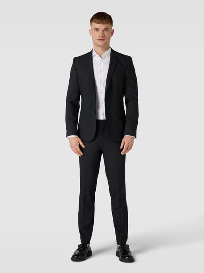 HUGO Slim fit pantalon met scheerwol, model 'Hesten' Antraciet - 1