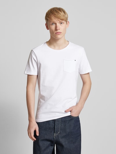 Blend T-Shirt mit Rundhalsausschnittt Modell 'NOEL' Offwhite 4