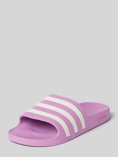 ADIDAS SPORTSWEAR Slides mit Label-Details Modell 'ADILETTE AQUA' Flieder Melange 1