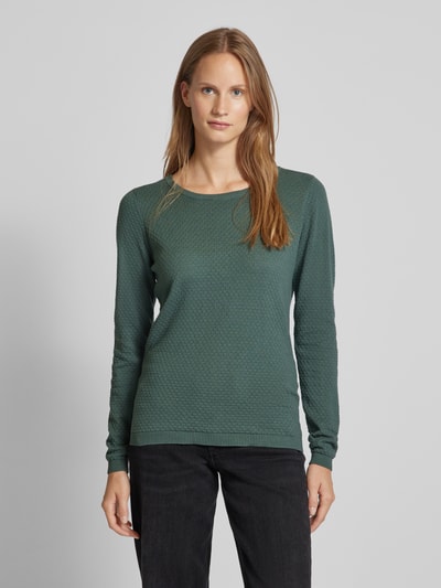 Vero Moda Regular Fit Strickpullover mit Rundhalsausschnitt 'CARE STRUCTURE' Mint 4