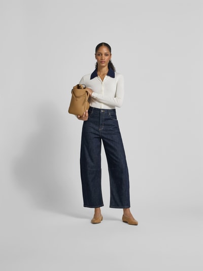 Self-Portrait Balloon Fit Jeans mit Stretch-Anteil Dunkelblau 1