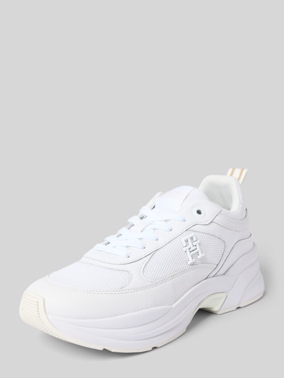 Tommy Hilfiger Low Top Sneaker aus Glattleder Weiss 1