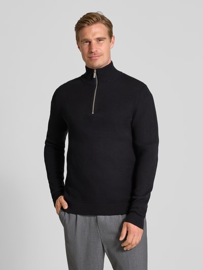 SELECTED HOMME Regular fit schipperstrui van puur katoen, model 'DANE' Zwart - 4