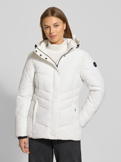 G.I.G.A. DX Gewatteerd regular fit jack met capuchon Offwhite - 4