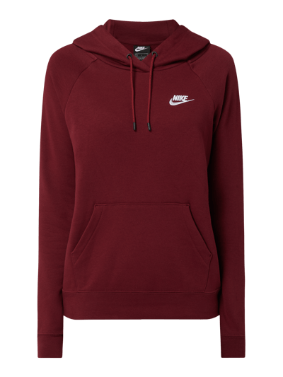 Nike Bluza z kapturem o kroju standard fit z haftem z logo  Bordowy 2