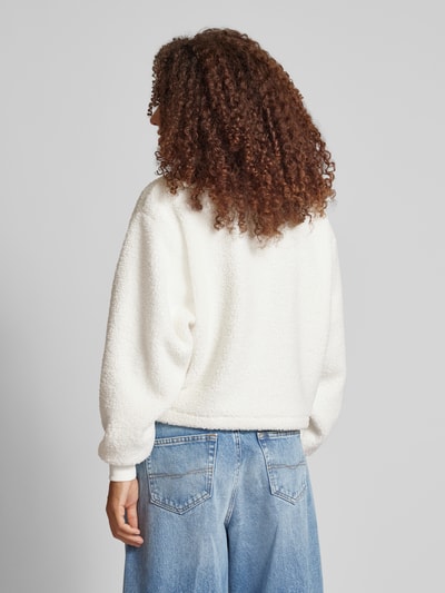 Calvin Klein Jeans Sherpa Sweatshirt mit Label-Stitching Ecru 5