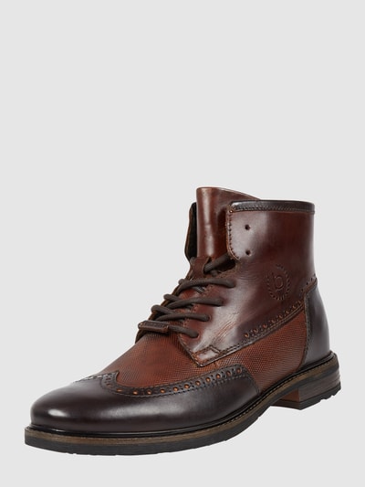 bugatti Boots aus Leder Modell 'Marcello' Dunkelbraun 1