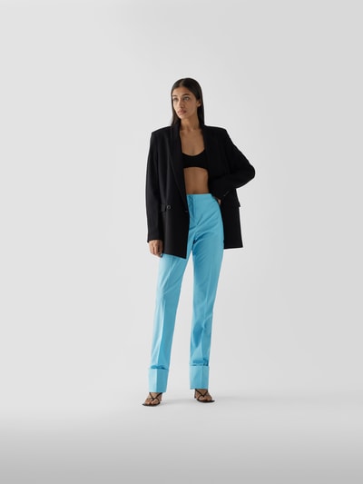 Jacquemus Straight Fit Wollhose Türkis 1