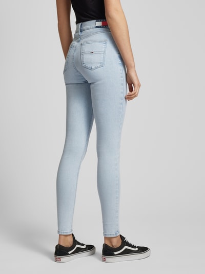 Tommy Jeans Skinny Fit Jeans im 5-Pocket-Design Modell 'NORA' Hellblau 5