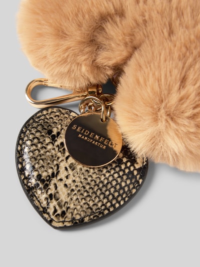 Seidenfelt Schlüsselanhänger in Fell-Optik Modell 'Lilleby' Beige 2