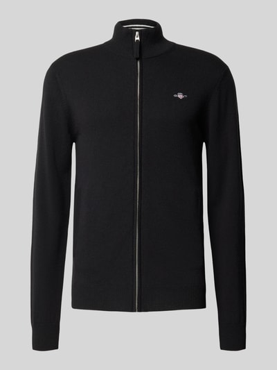 Gant Strickjacke mit Reißverschluss Black 2