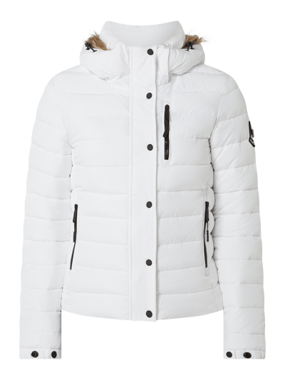 Superdry Steppjacke mit abnehmbarer Kapuze  Weiss 2