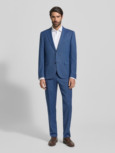bugatti Spodnie do garnituru o kroju regular fit z kantami Niebieski 1
