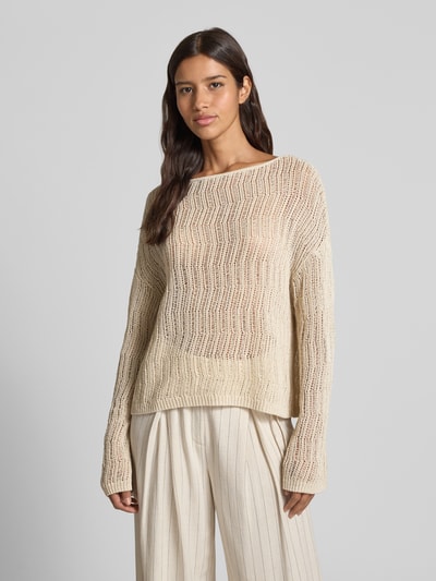 P&C* curated by Anna Schürrle Oversized Strickpullover aus Leinen-Mix Sand 4
