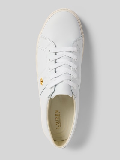Lauren Ralph Lauren Sneakers van leer met labelapplicatie, model 'JANSON II' Wit - 3