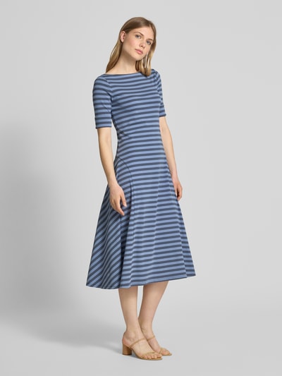 Lauren Ralph Lauren T-shirtjurk met boothals Blauw - 1