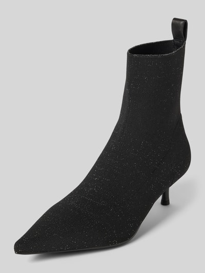 Marc Cain Bags & Shoes Laarsjes met logo-applicatie Metallic zwart gemêleerd - 1