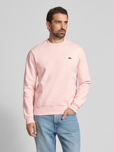 Lacoste Regular Fit Sweatshirt aus Baumwoll-Mix Rosa 4