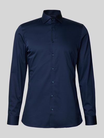 OLYMP No. Six Super Slim Fit Businesshemd mit Kentkragen Marine 2