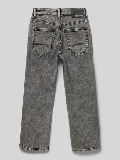 Garcia Wide leg jeans met Franse steekzakken, model 'Ilyano' Middengrijs gemêleerd - 3