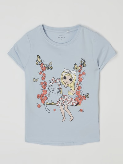 Name It T-shirt met print, model 'Vix'  Lila - 1