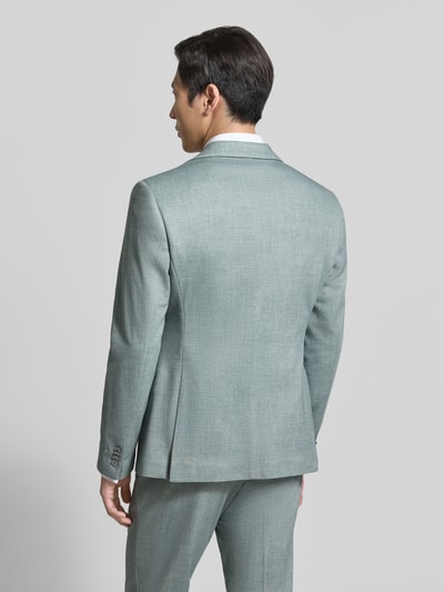 Zuitable marynarka na 2 guziki o kroju slim fit z kieszeniami z patką model 'Nick' Jasnozielony 5