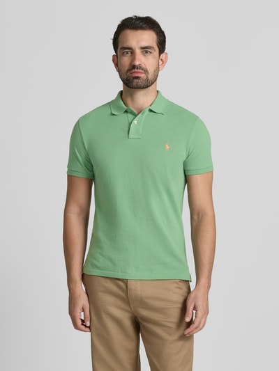 Polo Ralph Lauren Poloshirt mit Label-Stitching Gruen 4