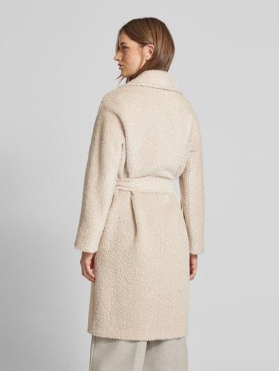 Max Mara Studio Mantel aus Alpaka-Mix mit Reverskragen Modell 'GALANTE' Beige 5