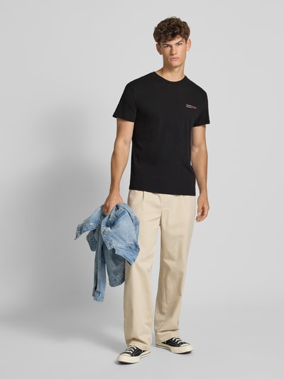 Tommy Jeans Regular Fit T-Shirt aus reiner Baumwolle Black 1