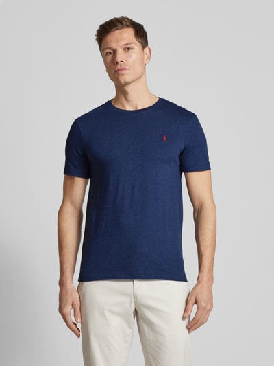 Polo Ralph Lauren T-Shirt mit Label-Stitching Marine Melange 4