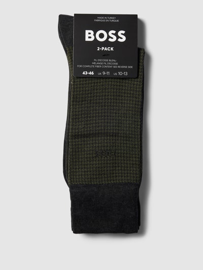 BOSS Socken mit Label-Detail im 2er-Pack Anthrazit 3