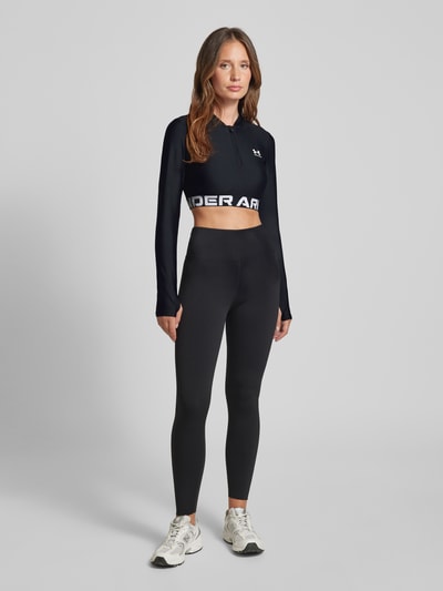 Under Armour Cropped Longsleeve mit Stehkragen Modell 'HeatGear' Black 1