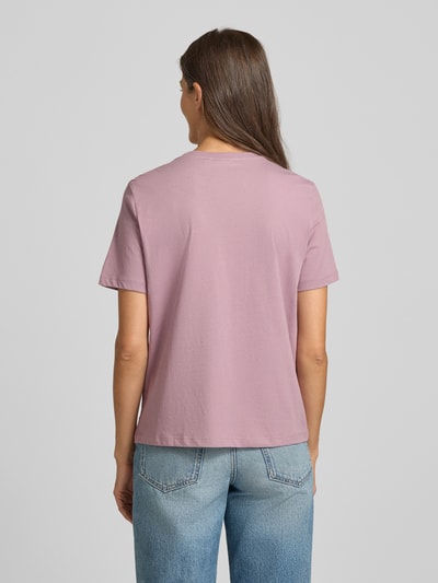 Vila T-Shirt mit Rundhalsausschnitt Modell 'SYBIL EMPOWERMENT' Mauve 5