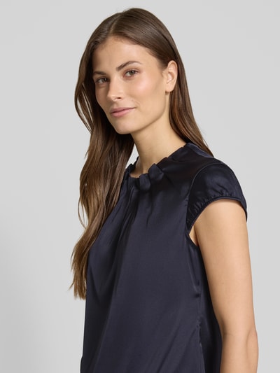 comma Blusenshirt mit gelegten Falten Marine 3